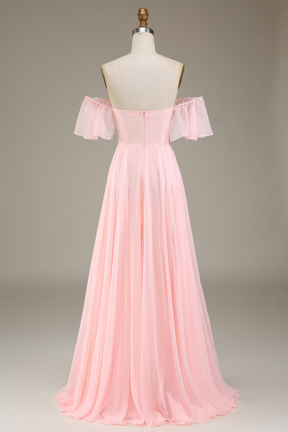 Women simple tulle evening dress, custom blush party dress