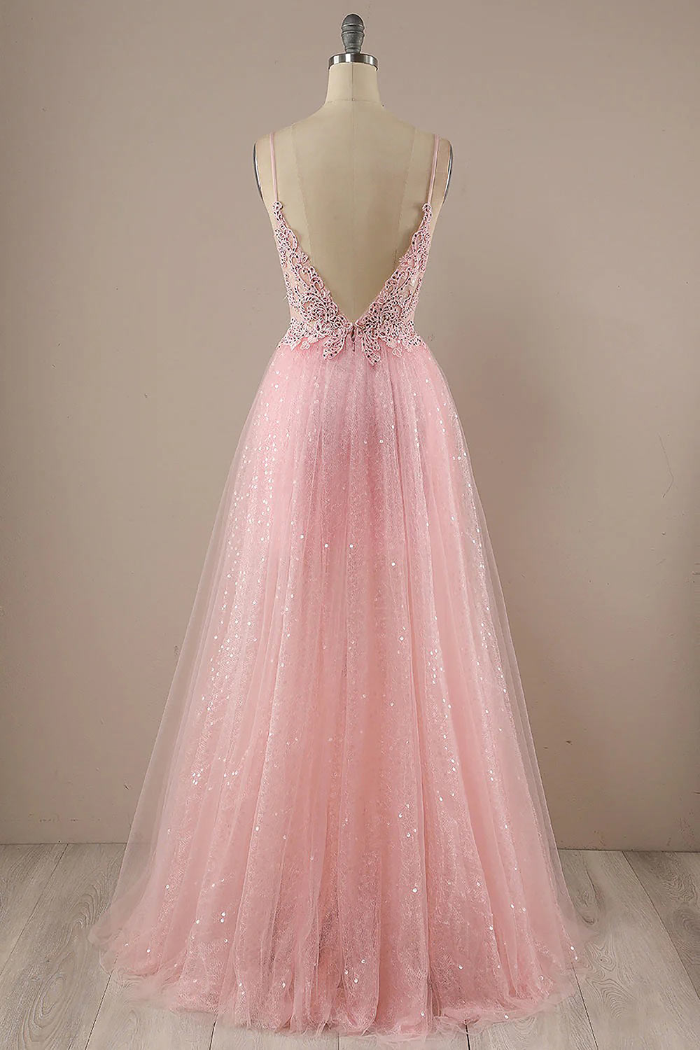 Pink Princess Dress Prom Gown, V-Neck Prom Gown Dress, Sexy Party Dress, Custom Evening Dress, Handmade Party Evening Dress, Long Prom Dress