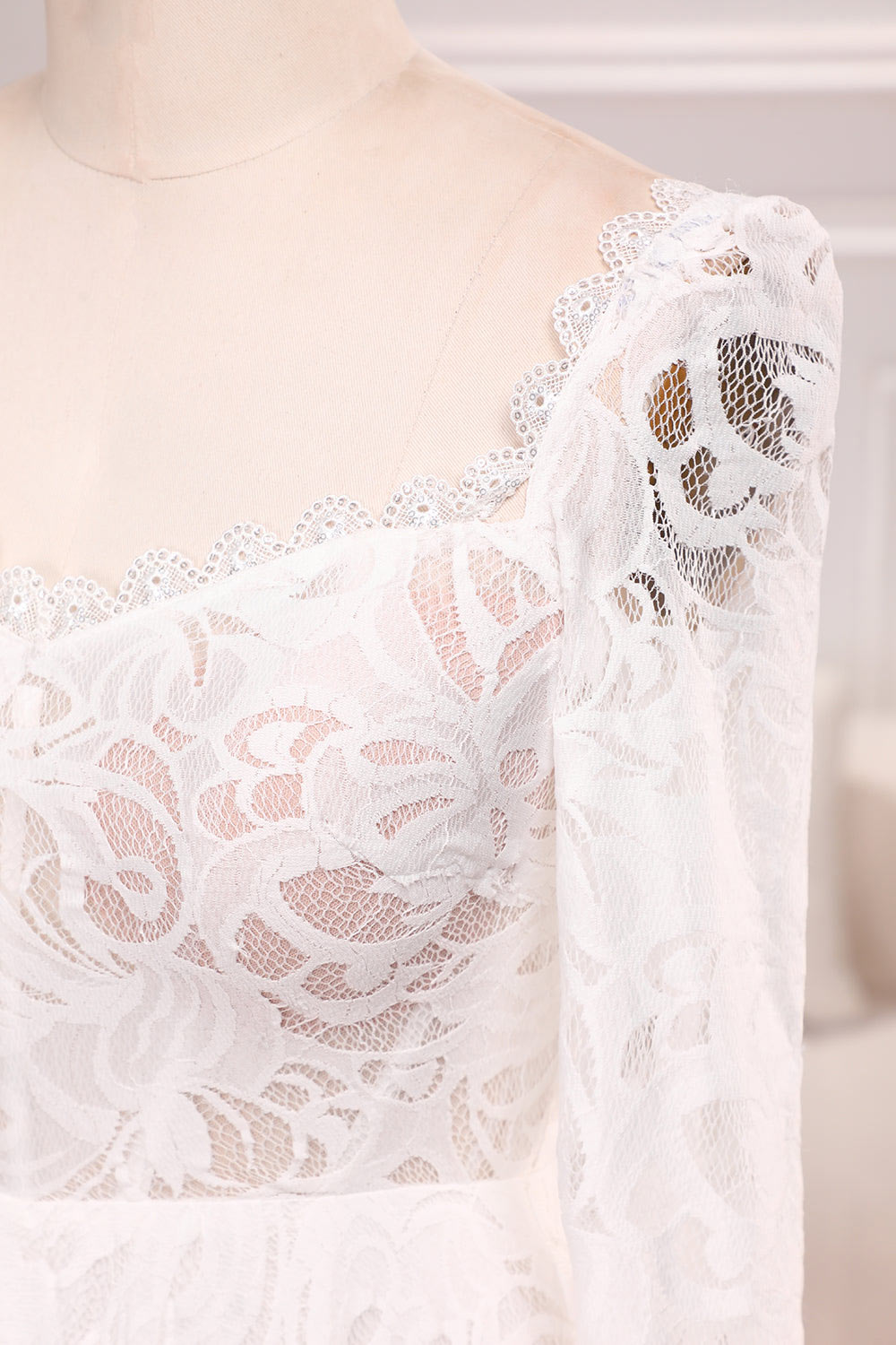 Lace wedding dress, custom wedding dress, long sleeve bridal dresses